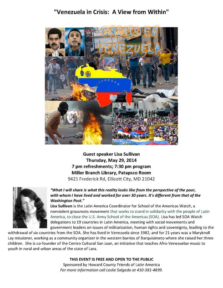 Venezuela in Crisis flyer